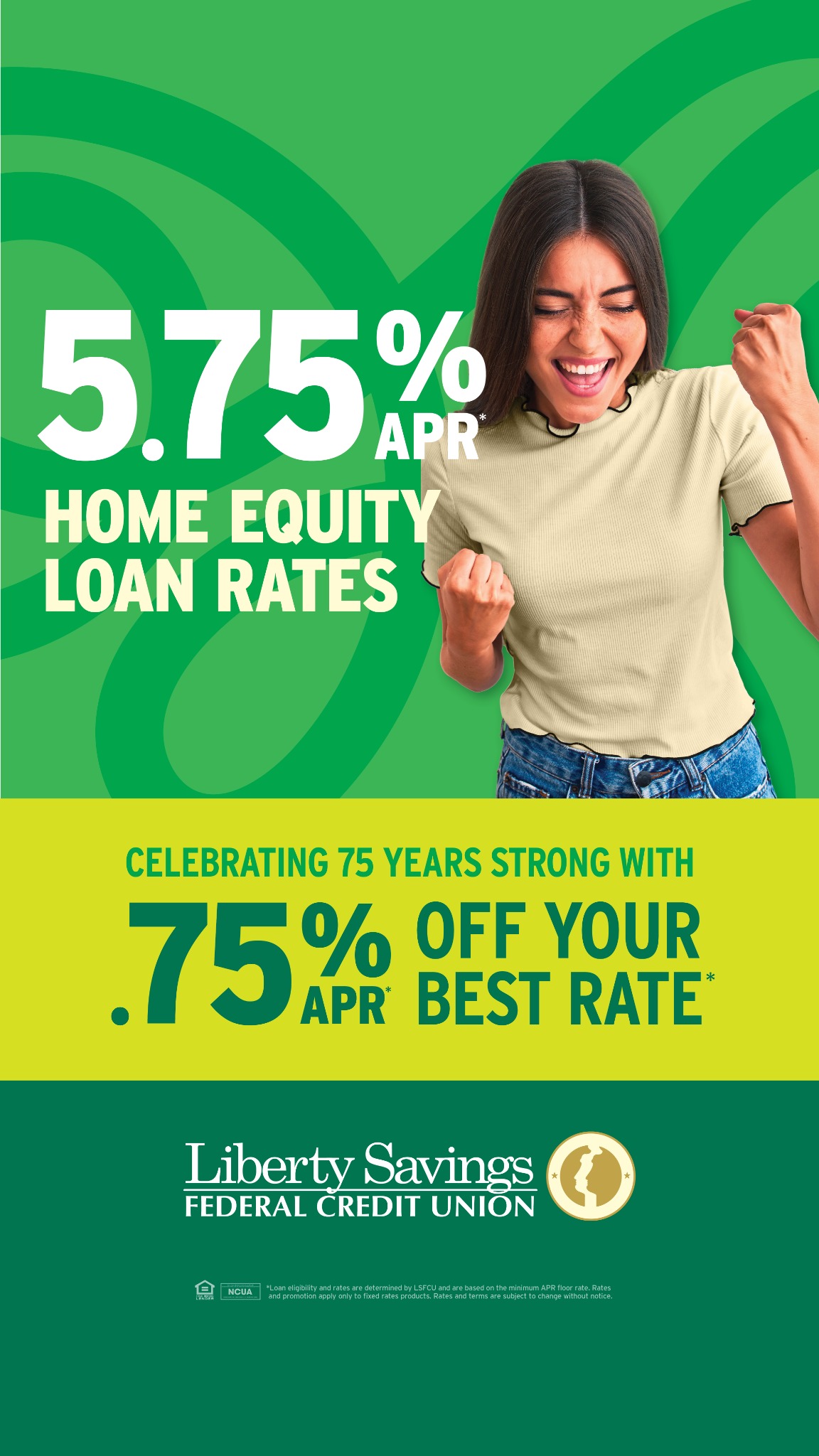 Liberty Savings Federal Credit Union Facebook ad from Apr 21, 2026