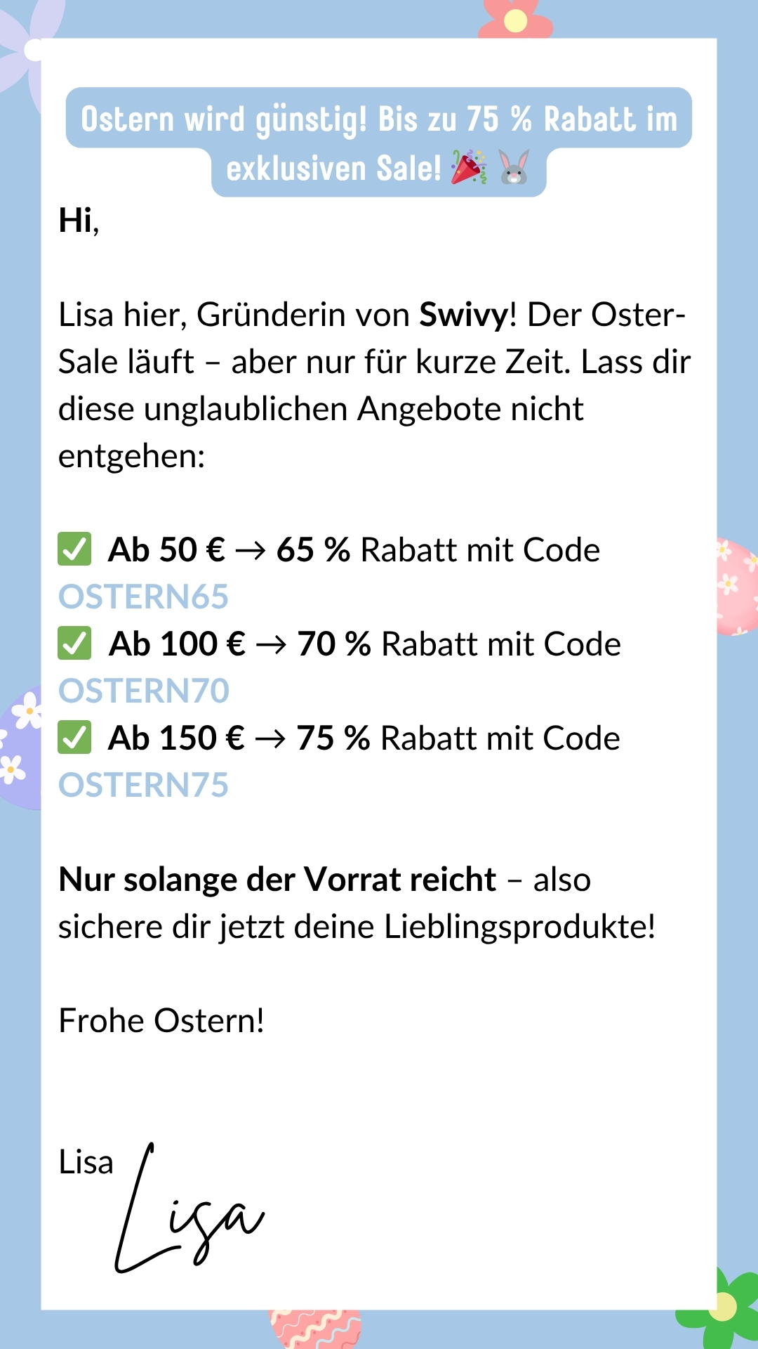 Swivy.de Facebook ad