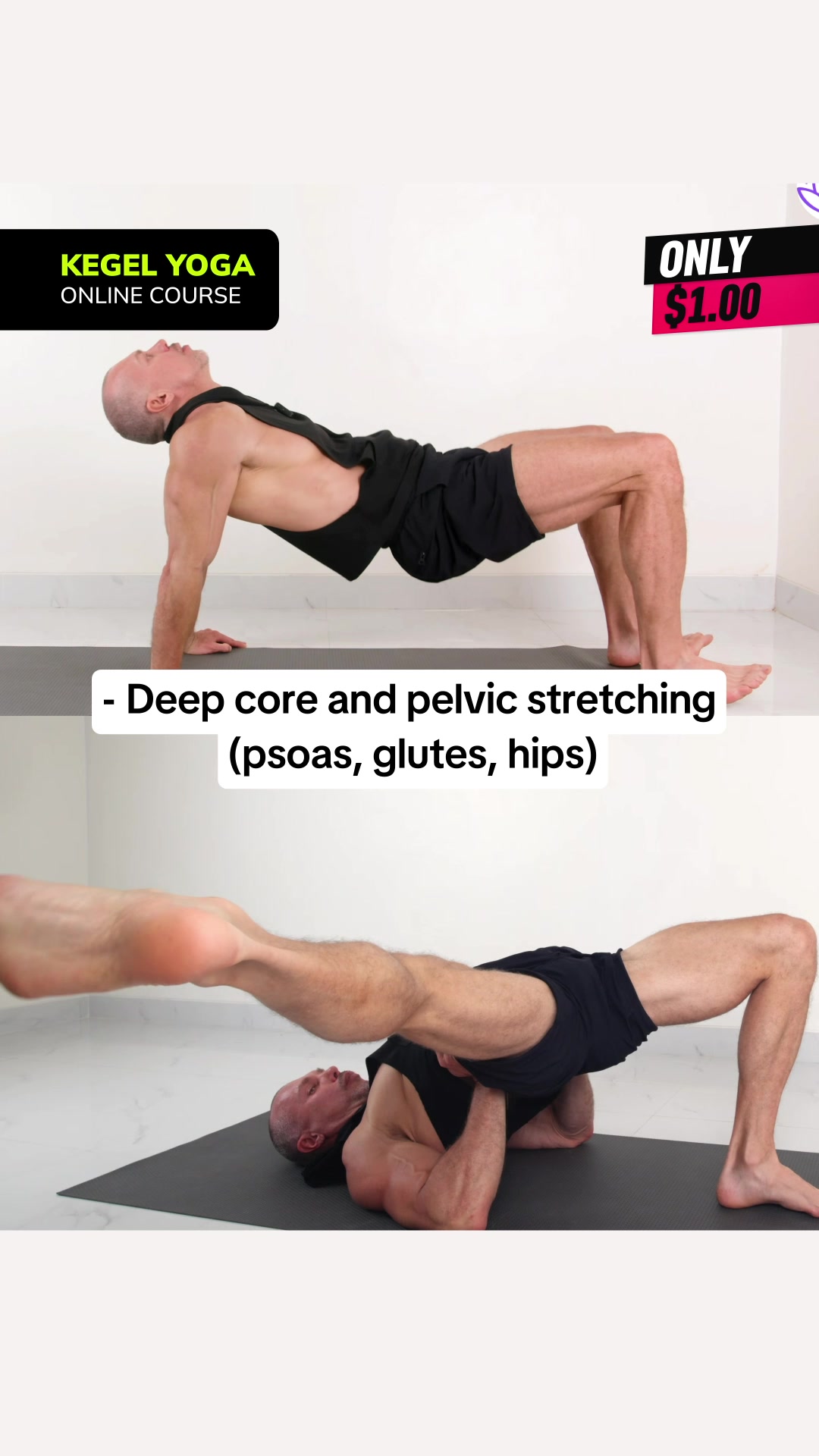 Newmindstart Body Facebook ad: Kegel Yoga For Men’s Health