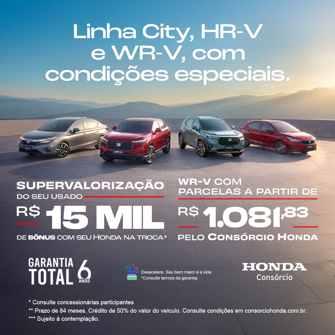 Consórcio Honda Facebook ad: Novo WRV 2026.
