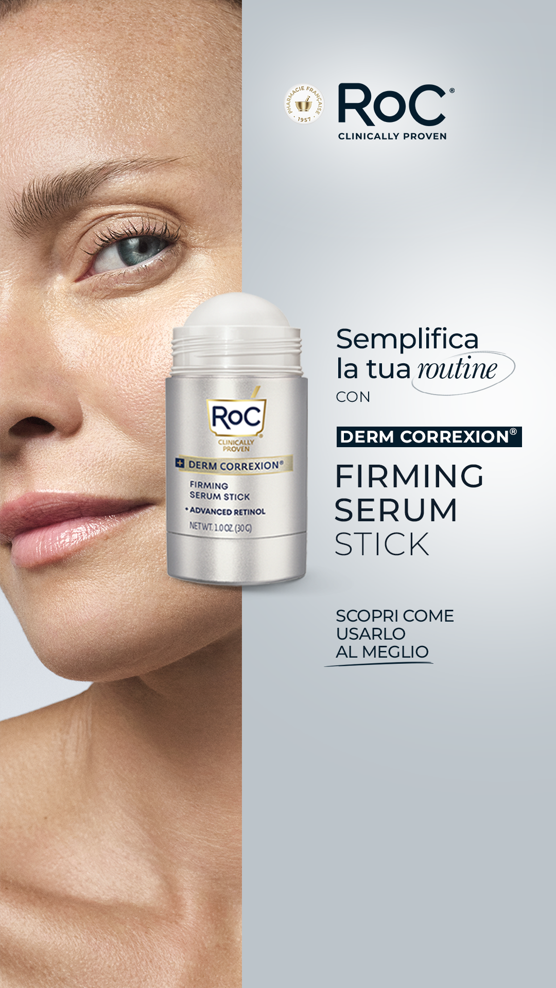 RoC Skincare Italia Facebook ad from Mar 11, 2026