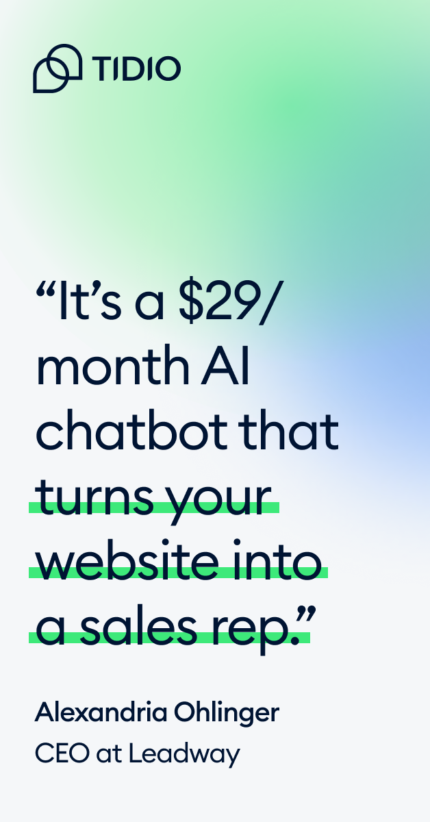 Tidio Facebook ad: Ready to Automate Customer Support-Without Compromise?