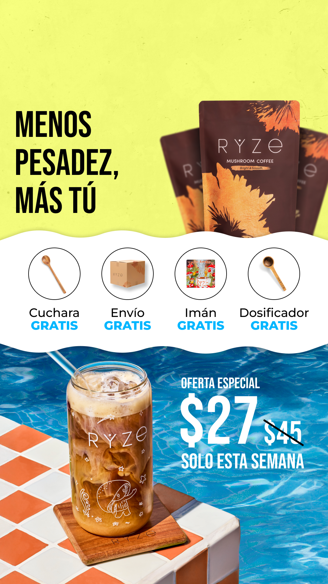 RYZE Superfoods Facebook ad