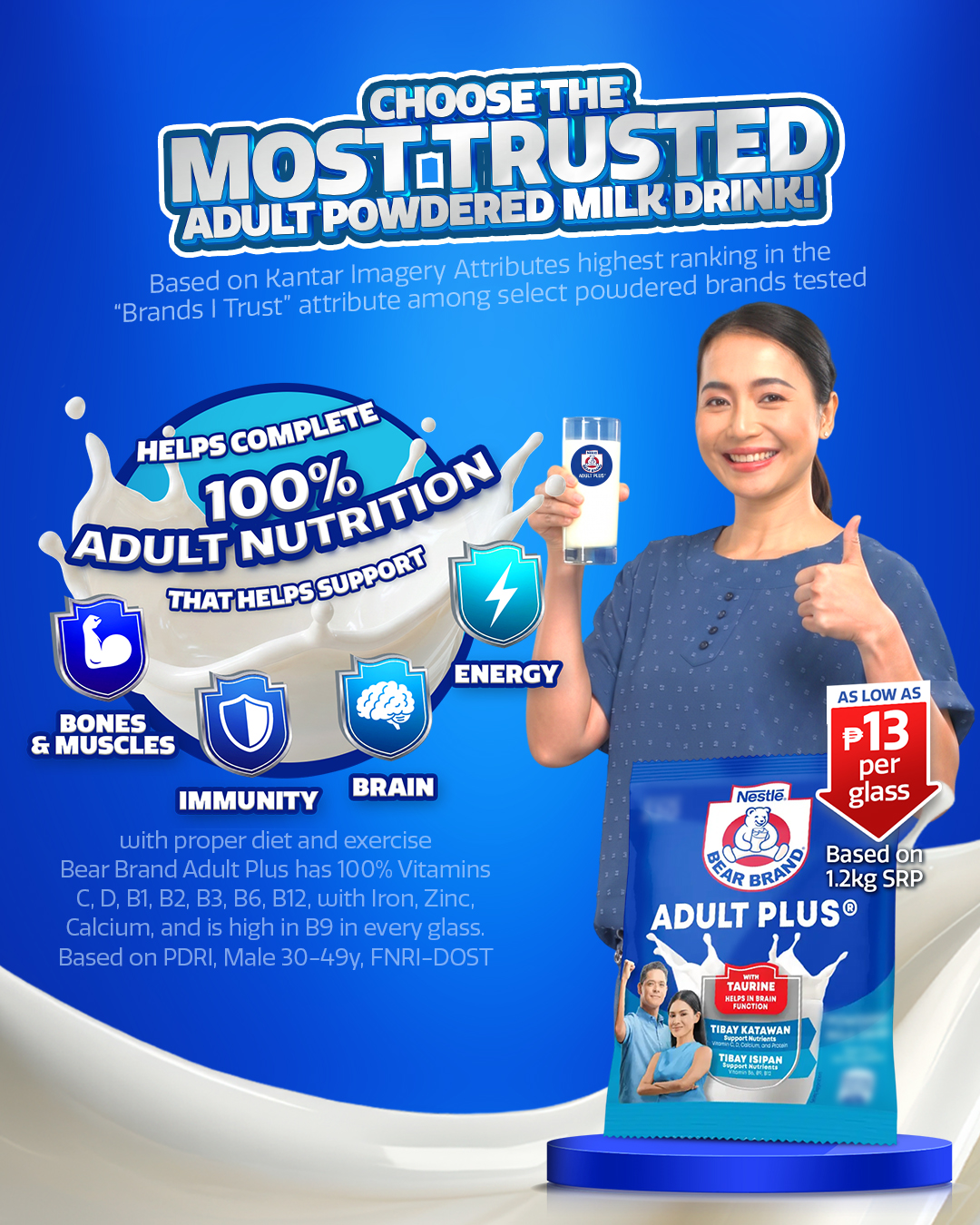 BEAR BRAND Adult Plus Facebook ad from Aug 8, 2026