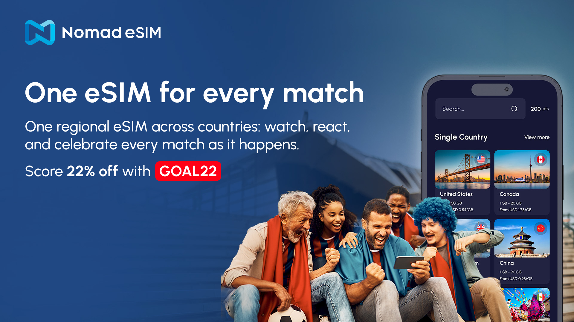 Nomad Esim Facebook ad