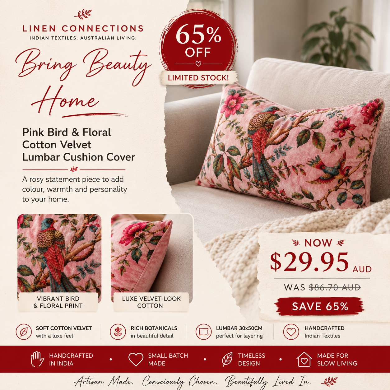 Linen Connections Facebook ad