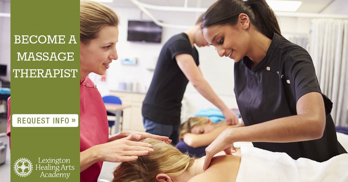 Lexington Healing Arts Academy Facebook ad: Become a Licensed Massage Therapist