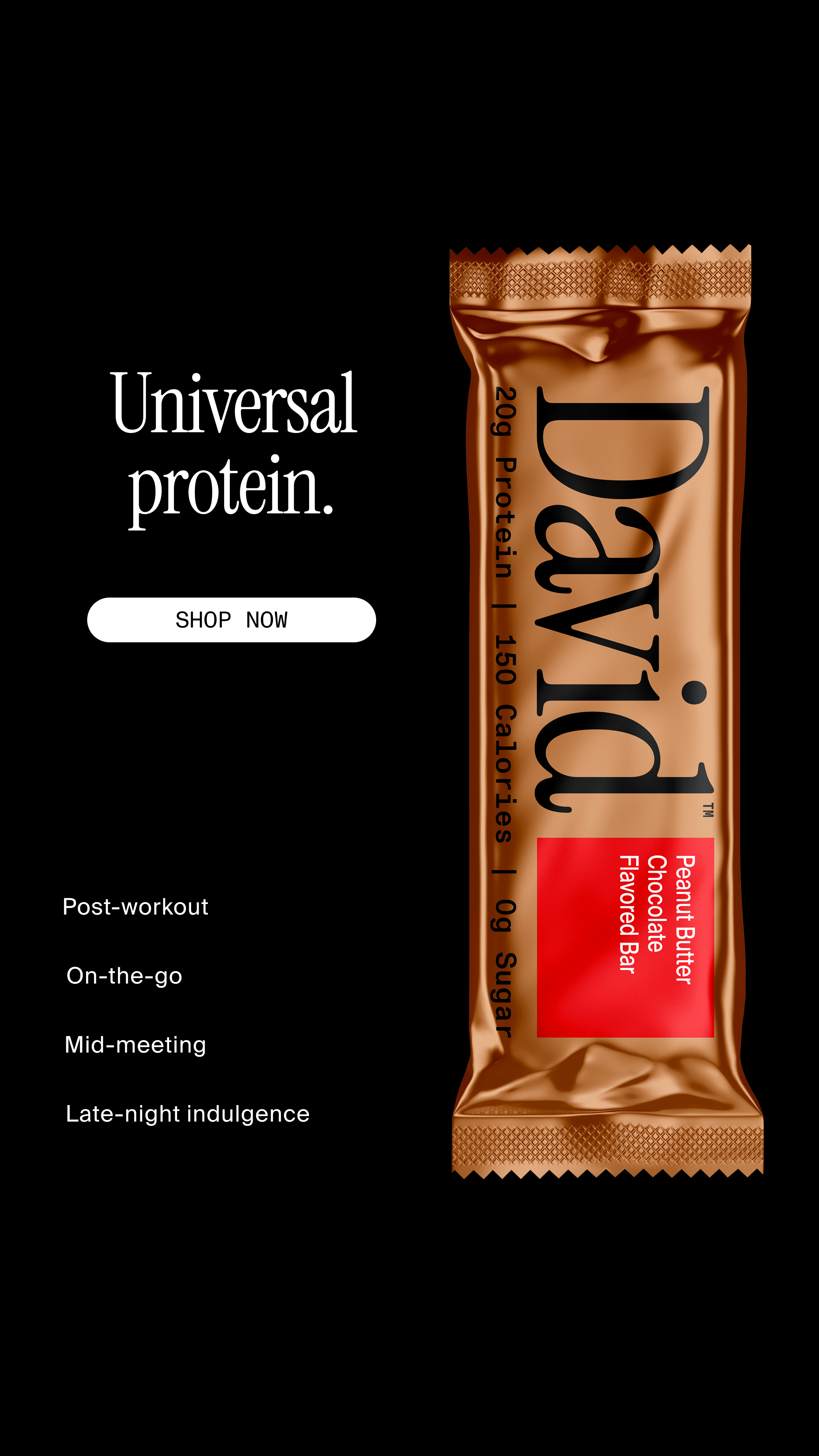 David Protein Facebook ad