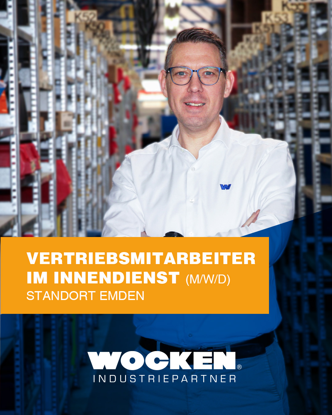 WOCKEN Industriepartner Facebook ad: Vertriebsmitarbeiter im Innendienst (m/w/d)