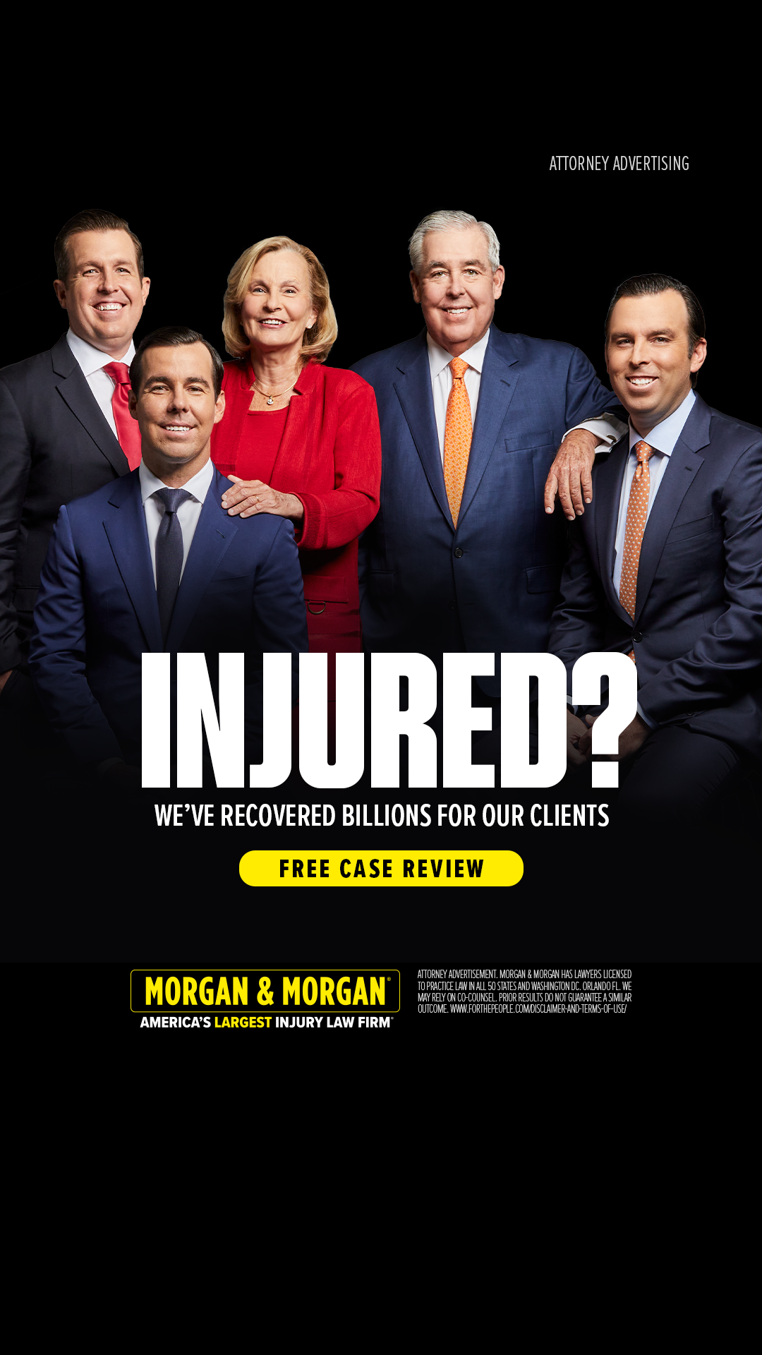 Morgan & Morgan Facebook ad