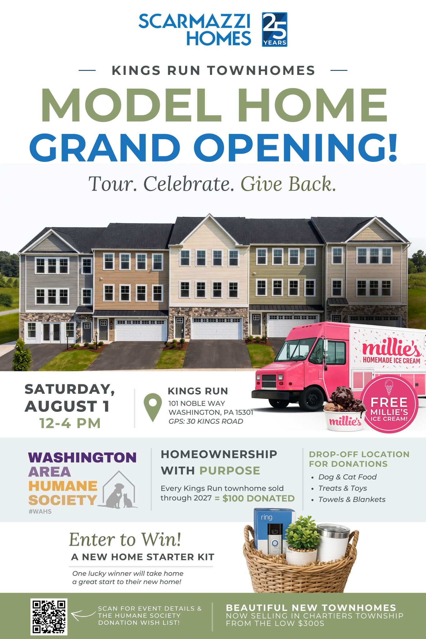 Scarmazzi Homes Facebook ad: Kings Run Model Home Grand Opening Celebration