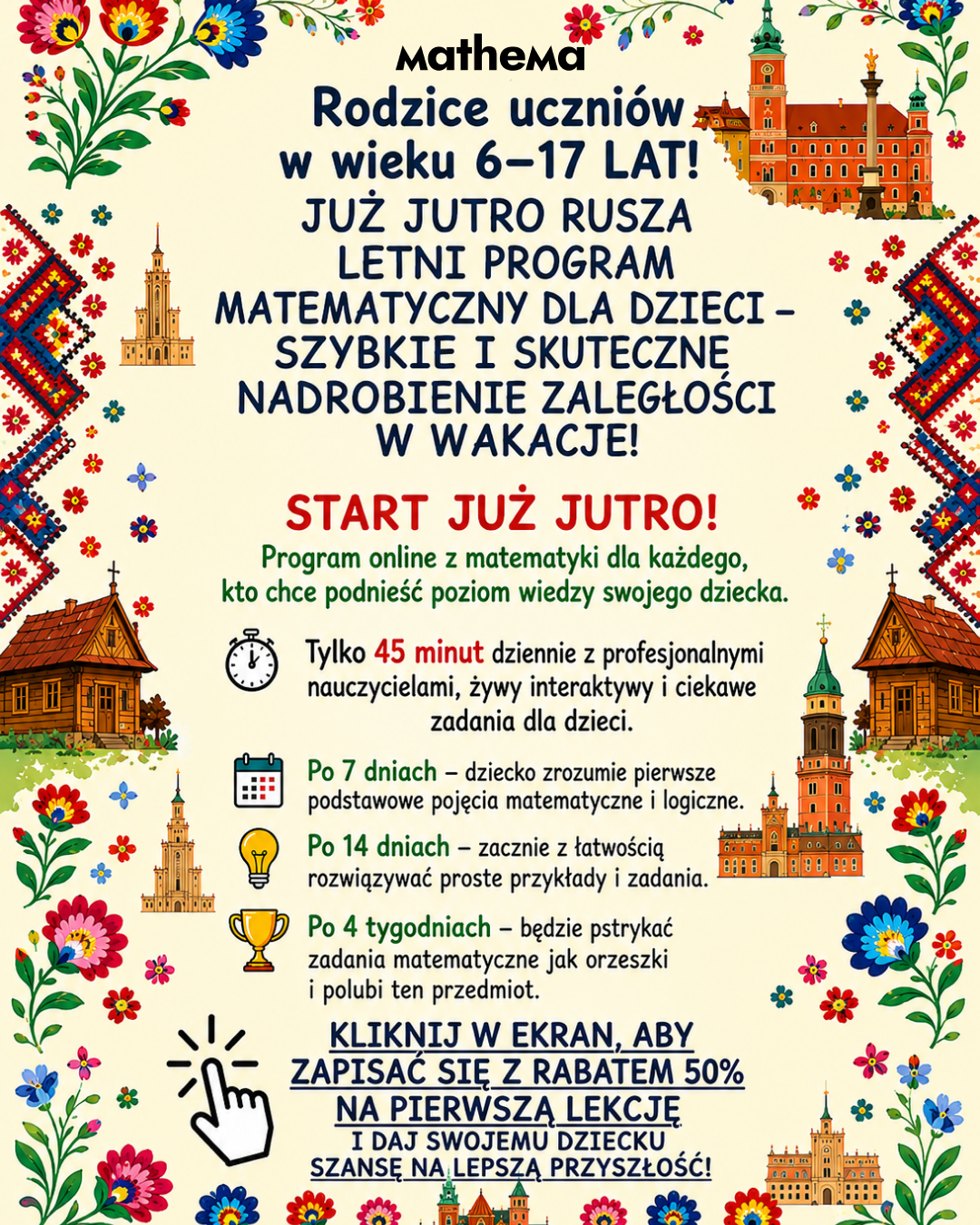 Mathema Polska Facebook ad from Jun 8, 2026