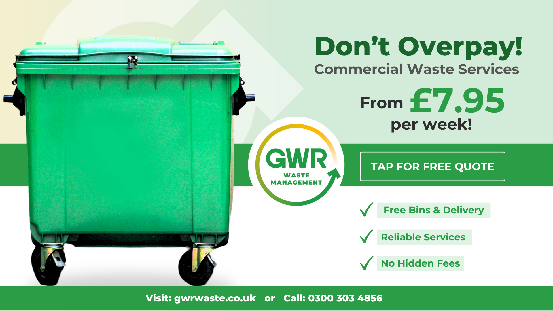 GWR Waste Management Facebook ad