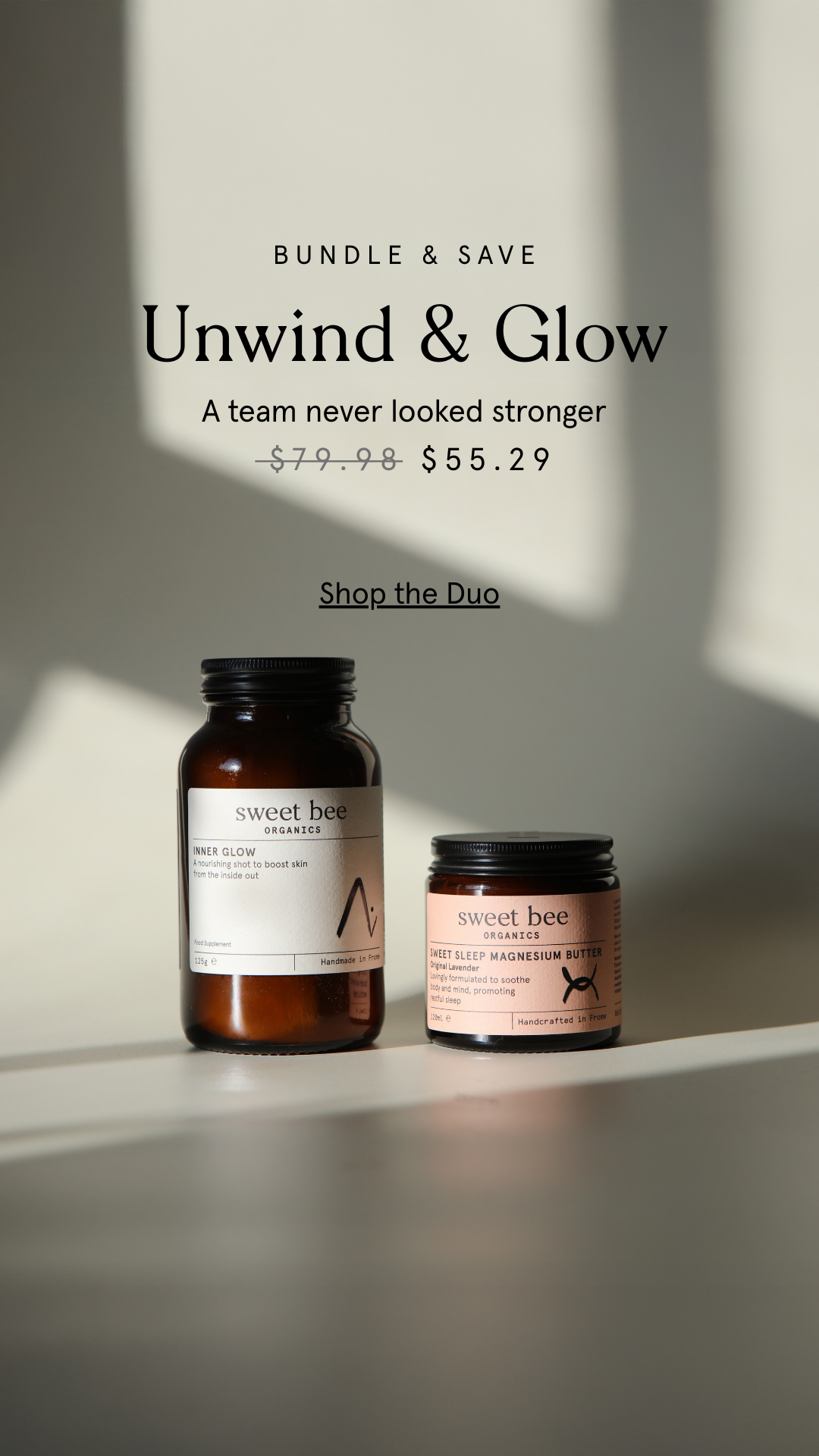 Sweet Bee Organics Facebook ad