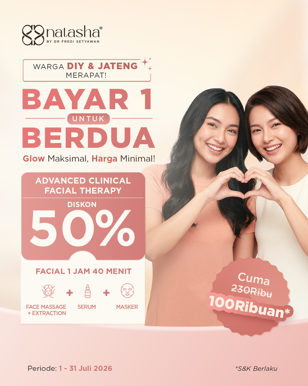 Natasha Skin Clinic Center Facebook ad