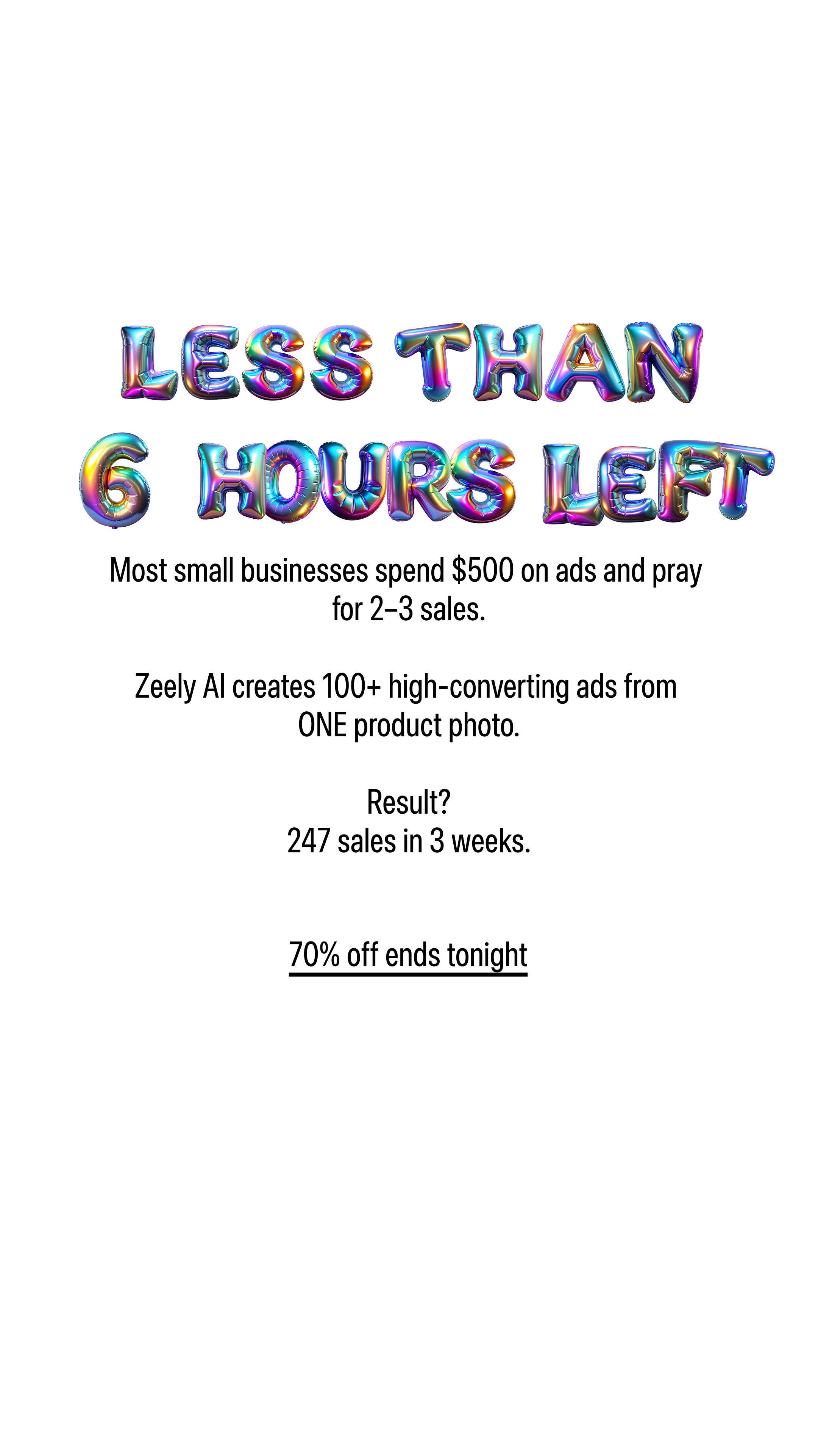 Zeely Facebook ad
