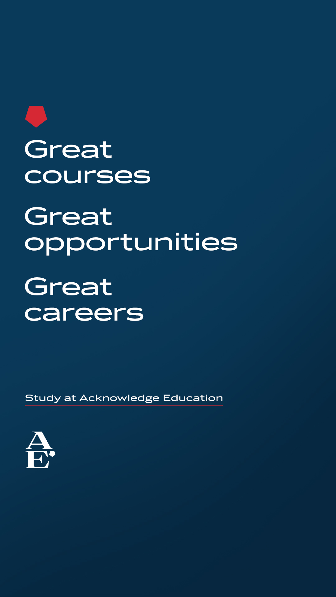 Acknowledge Education Facebook ad from Apr 26, 2026