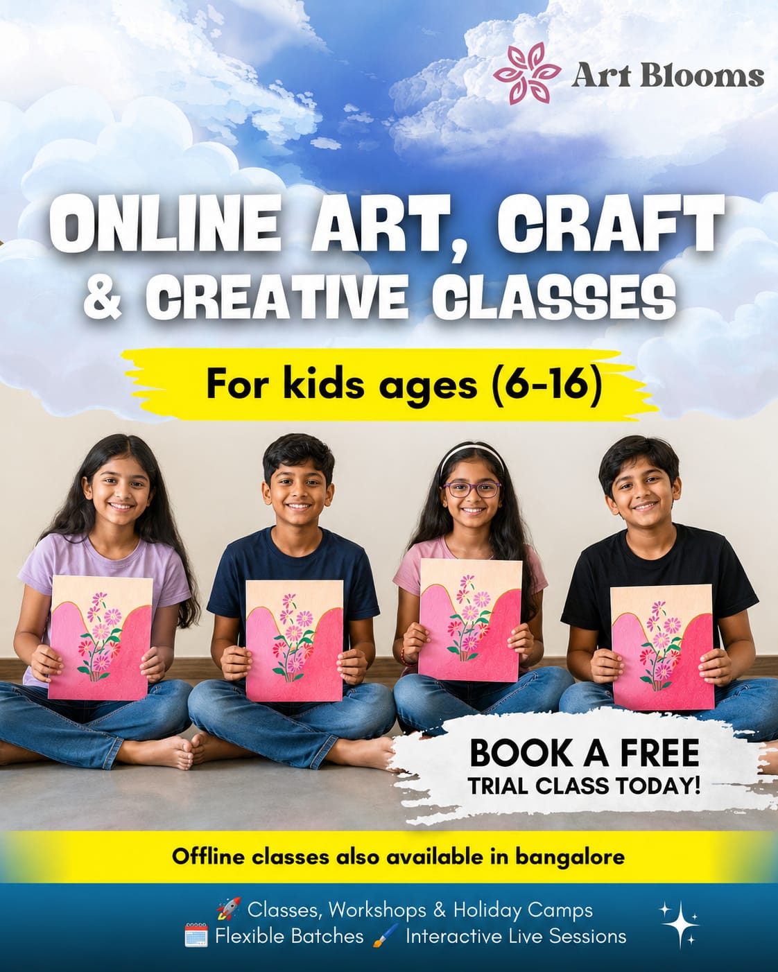Art Blooms Facebook ad from Jun 21, 2026