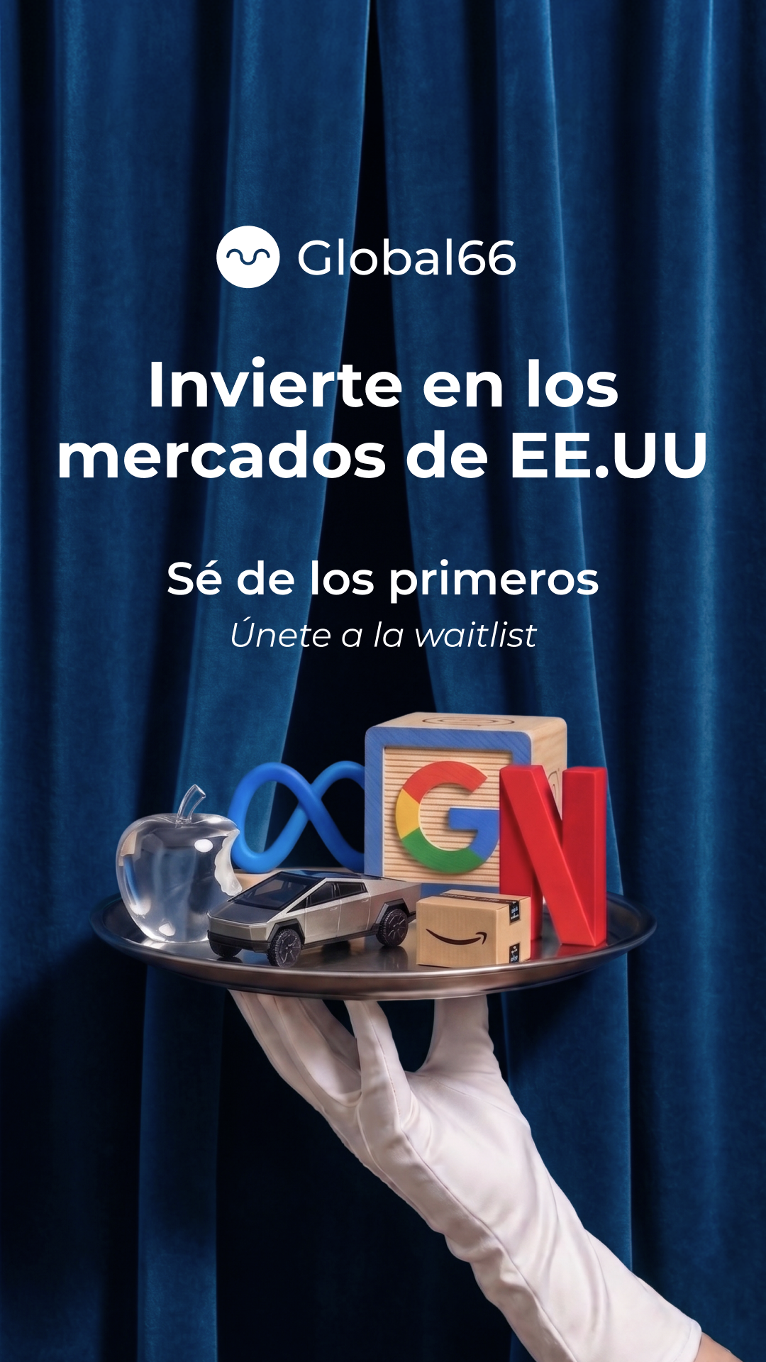 Global66 Facebook ad: Pronto tendrás tu propia cuenta de inversiones en EE.UU