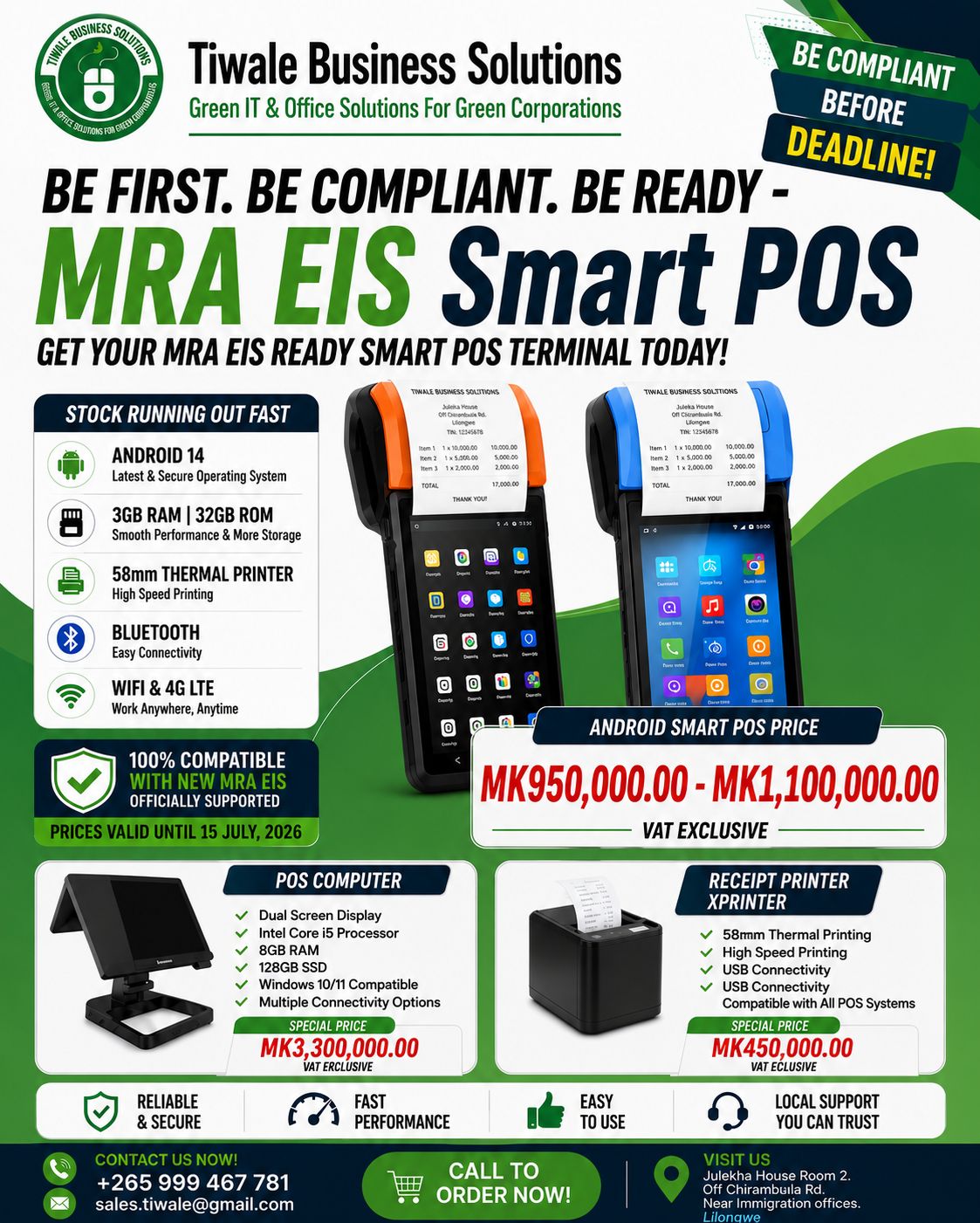 Tiwale Business Solutions Facebook ad: Be MRA EIS Ready Before the Deadline!