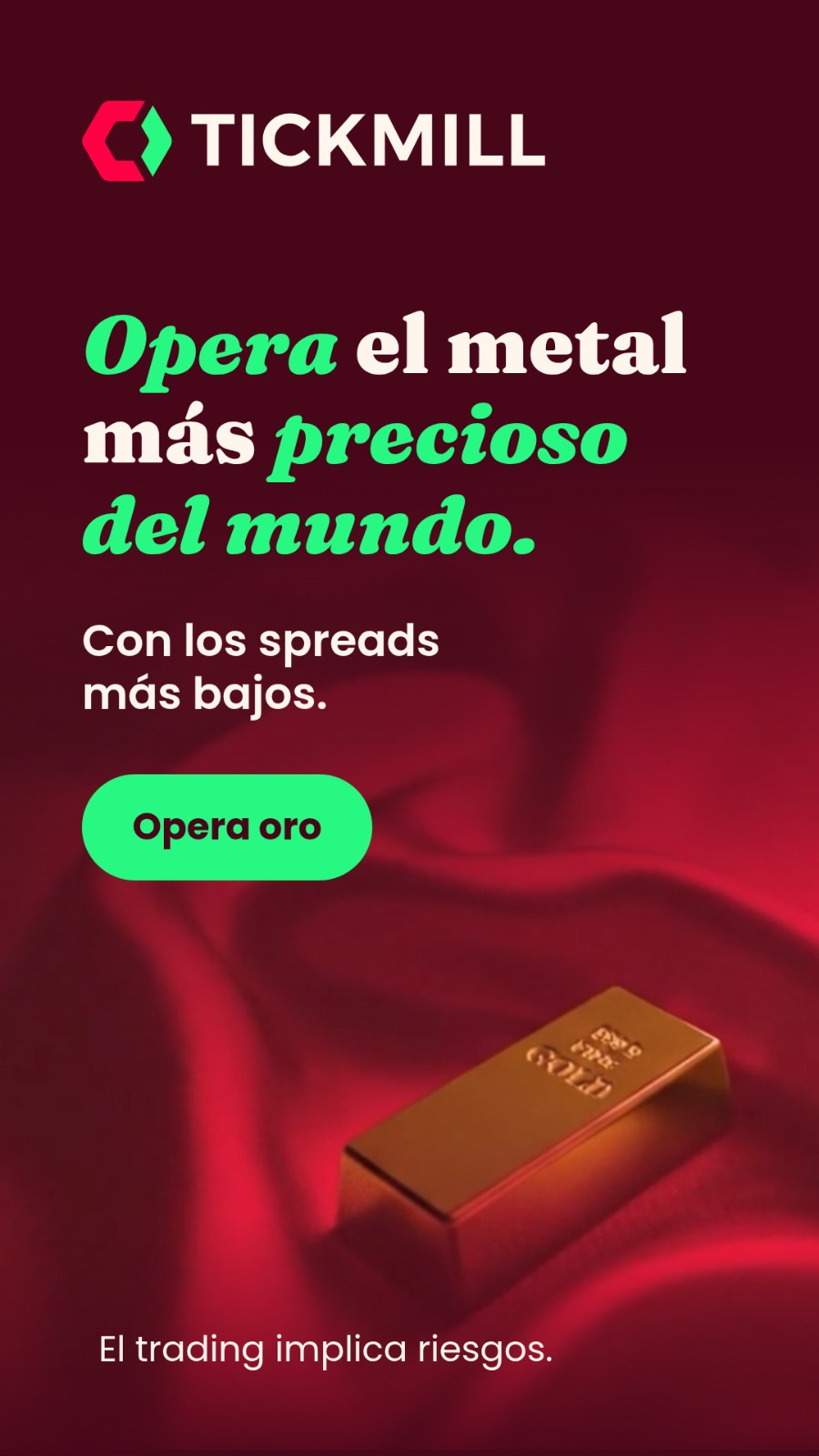 Tickmill LATAM Facebook ad