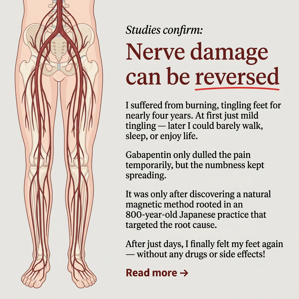 The Health Gazette UK Facebook ad: Stop The Burning Feet At Night