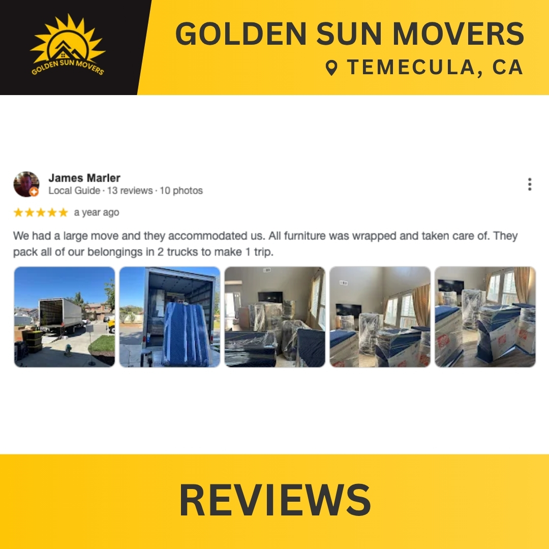 Golden Sun Movers Facebook ad