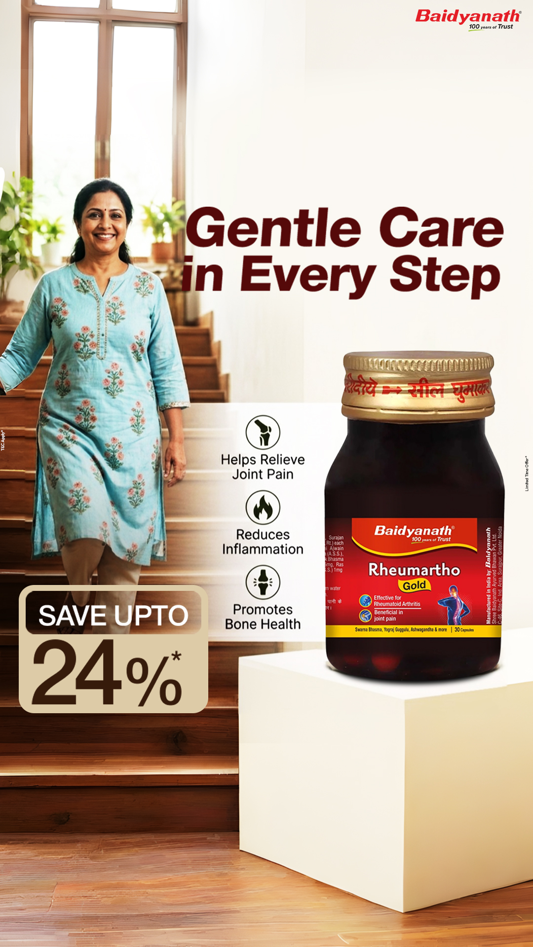 Baidyanath Ayurved Facebook ad: Helps Support Bone Health