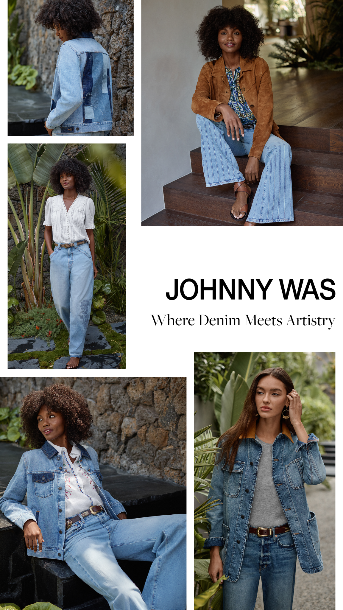 Johnny Was Facebook ad: The New Denim Statements