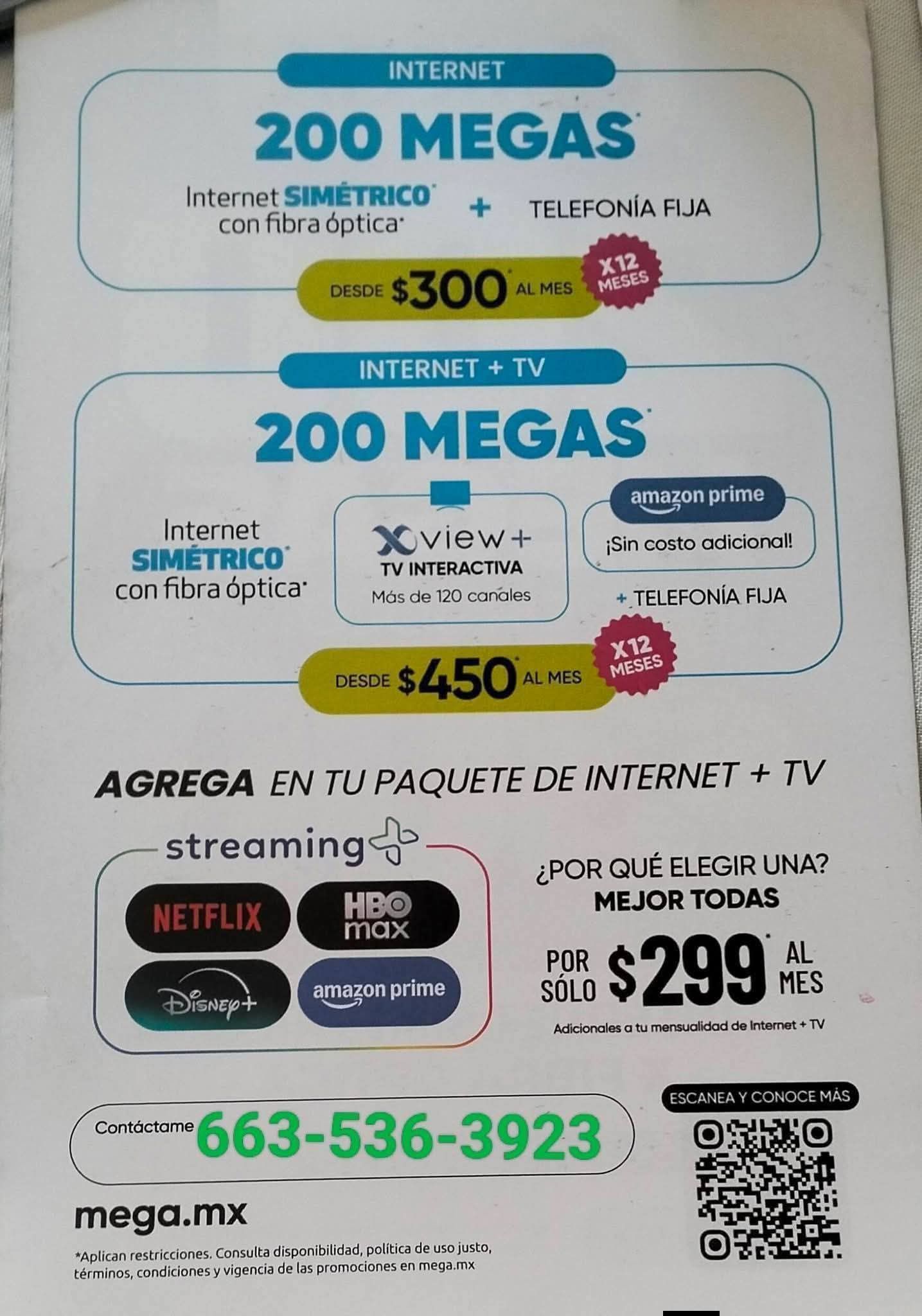 Mega ventas Facebook ad: MES GRATIS FIBRA ÓPTICA SIN COSTO DE INSTALACIÓN,TV…