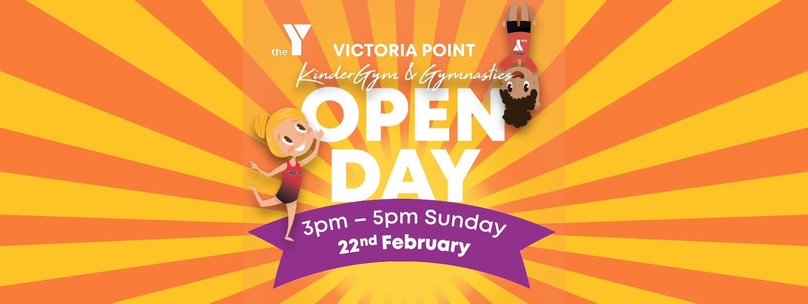 YMCA Gymnastics QLD Facebook ad: the Y Victoria Point Gymnastics OPEN DAY
