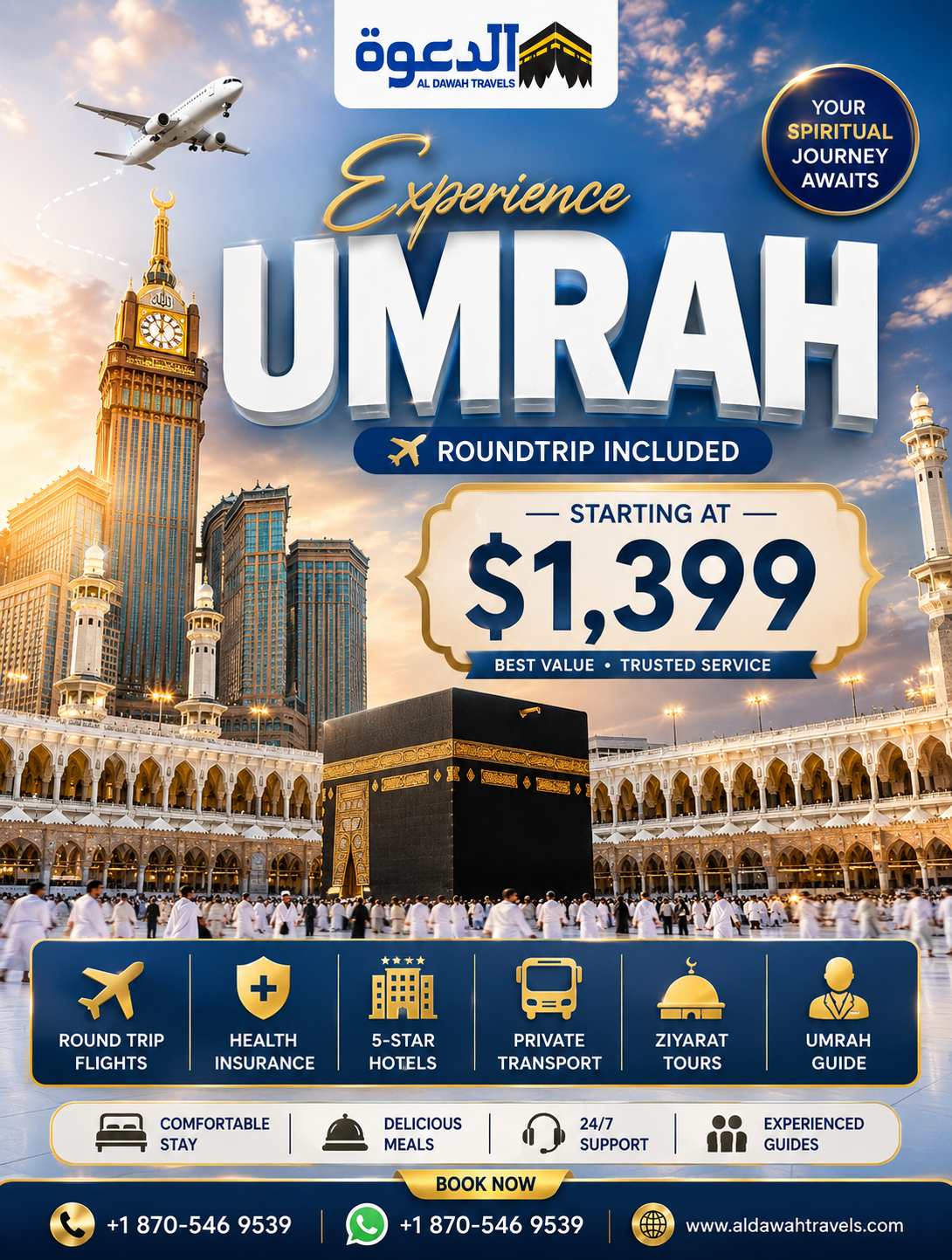 Al Dawah Travels Facebook ad