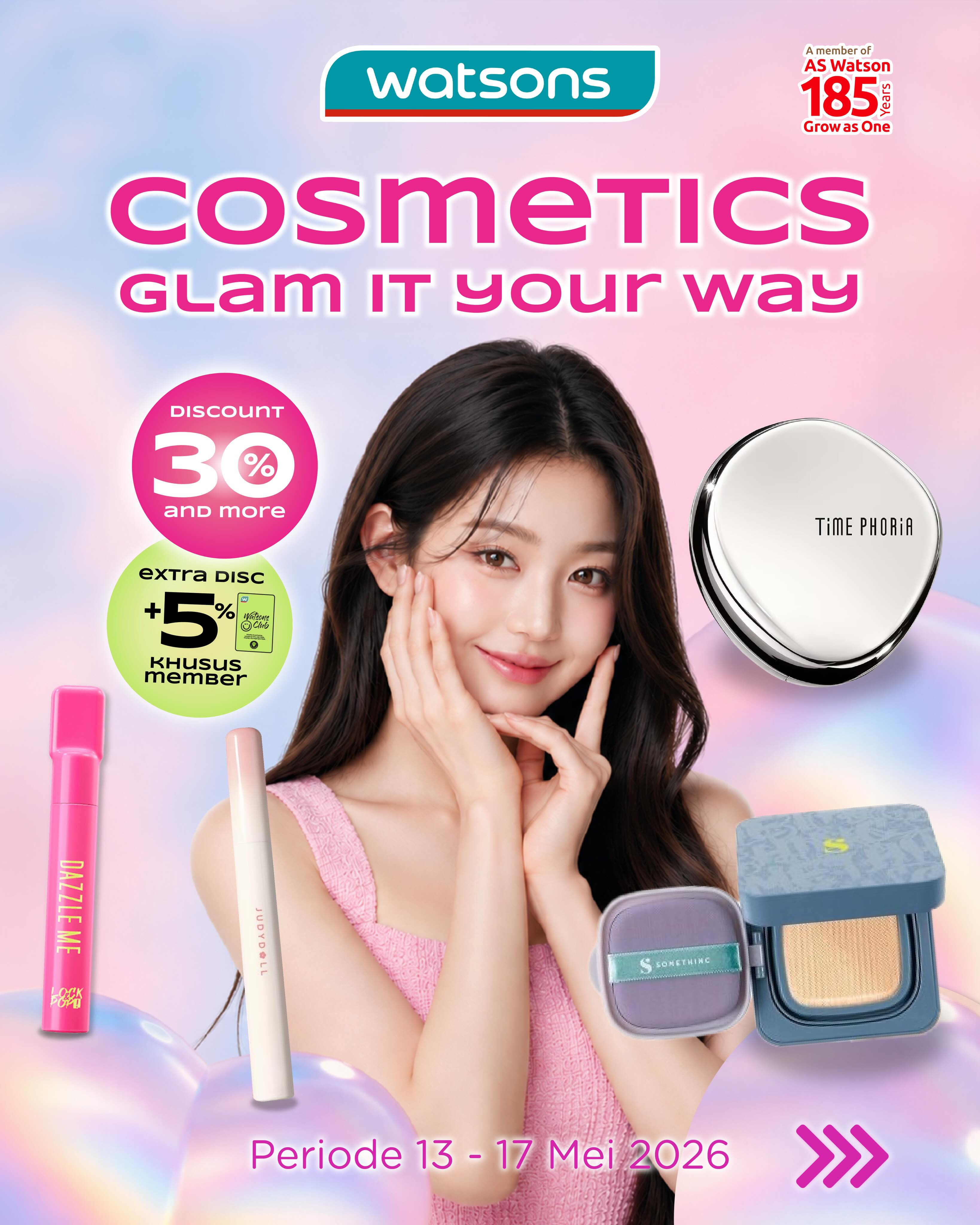Watsons Facebook ad: Own your glam look