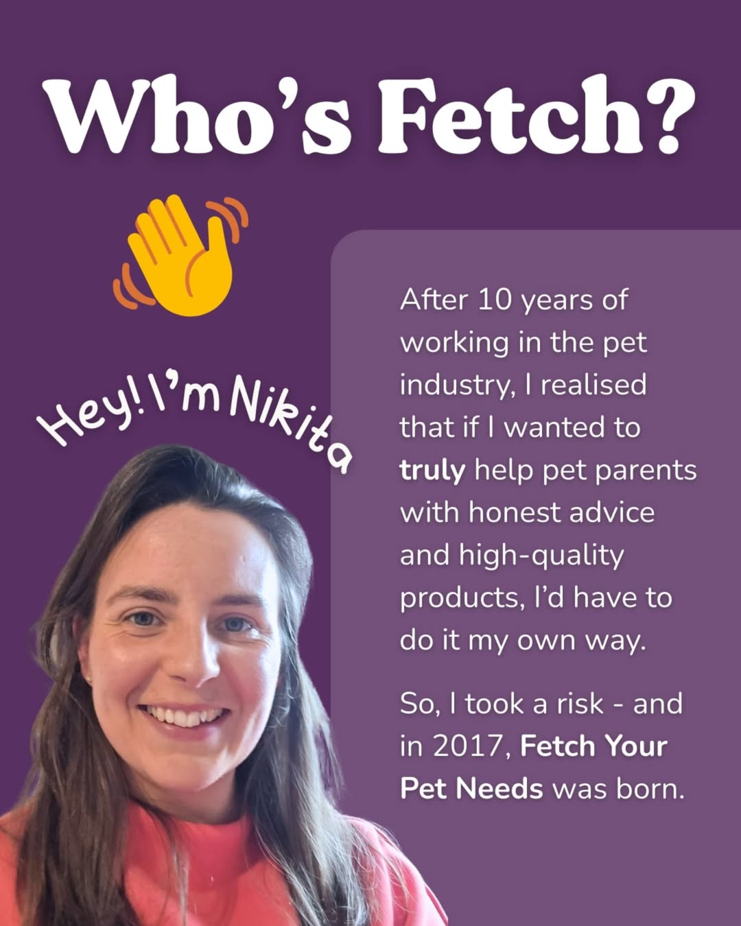 Fetch Your Pet Needs Facebook ad