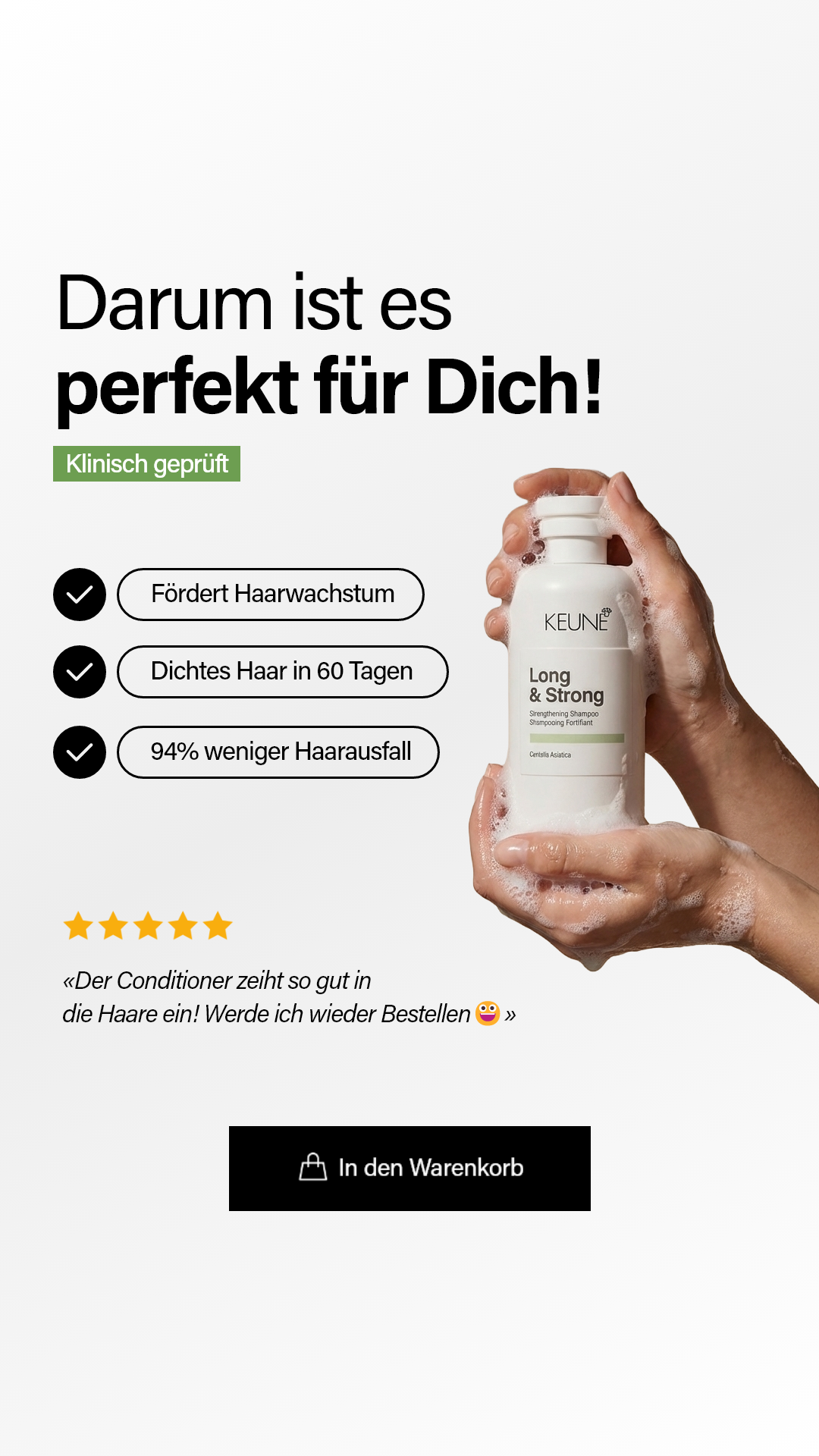 KEUNE Schweiz Facebook ad from May 27, 2026