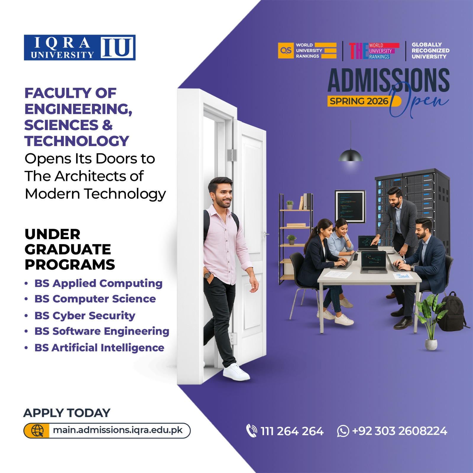 Iqra University - IU Facebook ad: Admissions Open
