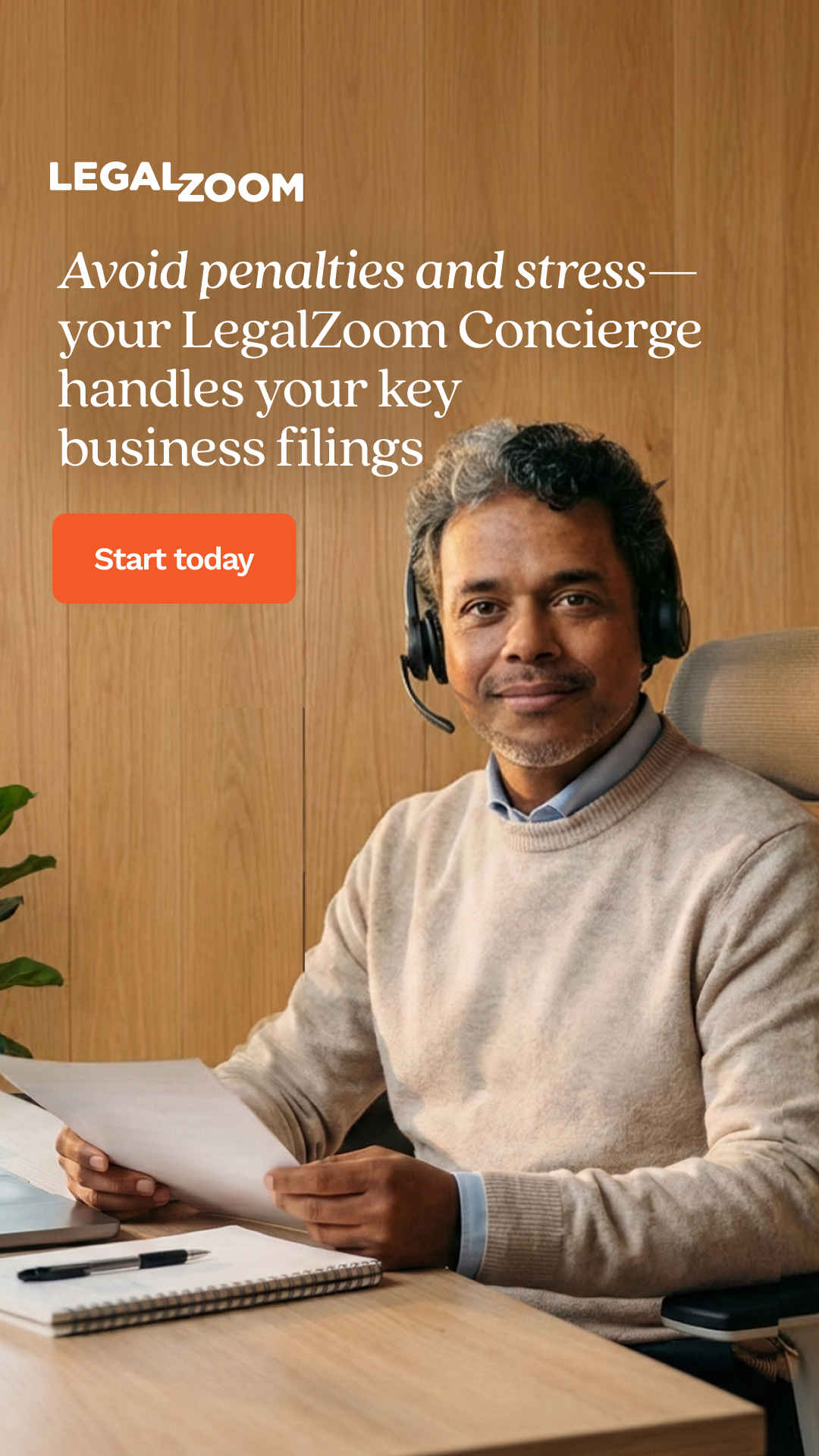 LegalZoom Facebook ad