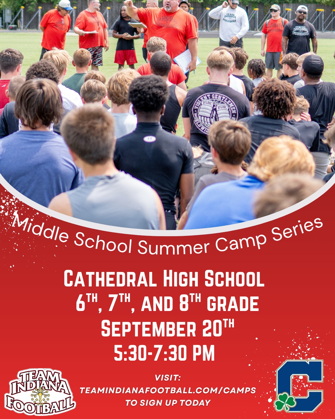 Team Indiana Football Facebook ad: All State Football 6-8th