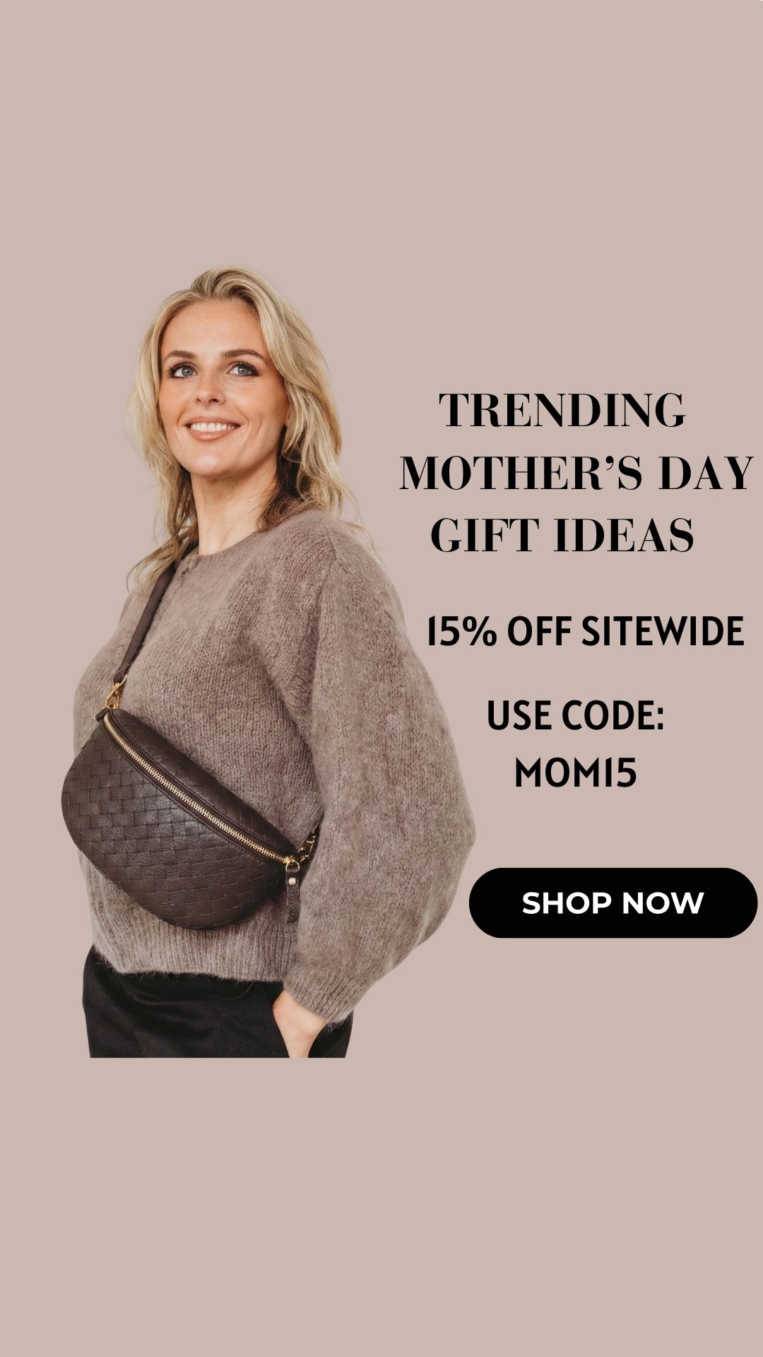 Elie Beaumont Facebook ad: Celebrate Mom with Timeless Style