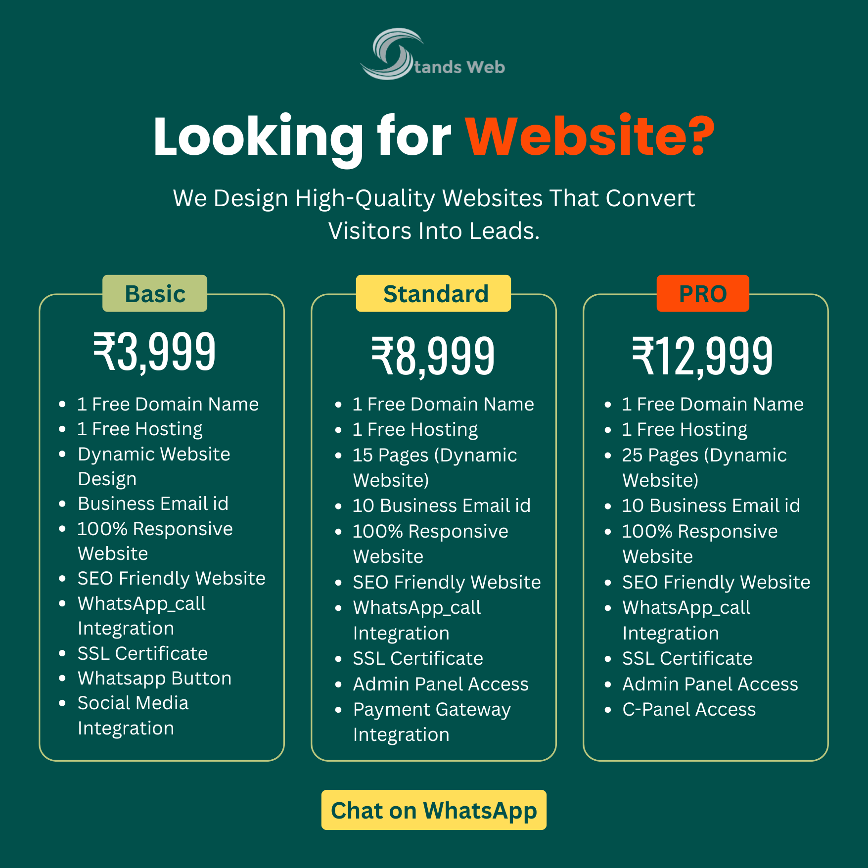 Stands Web Facebook ad