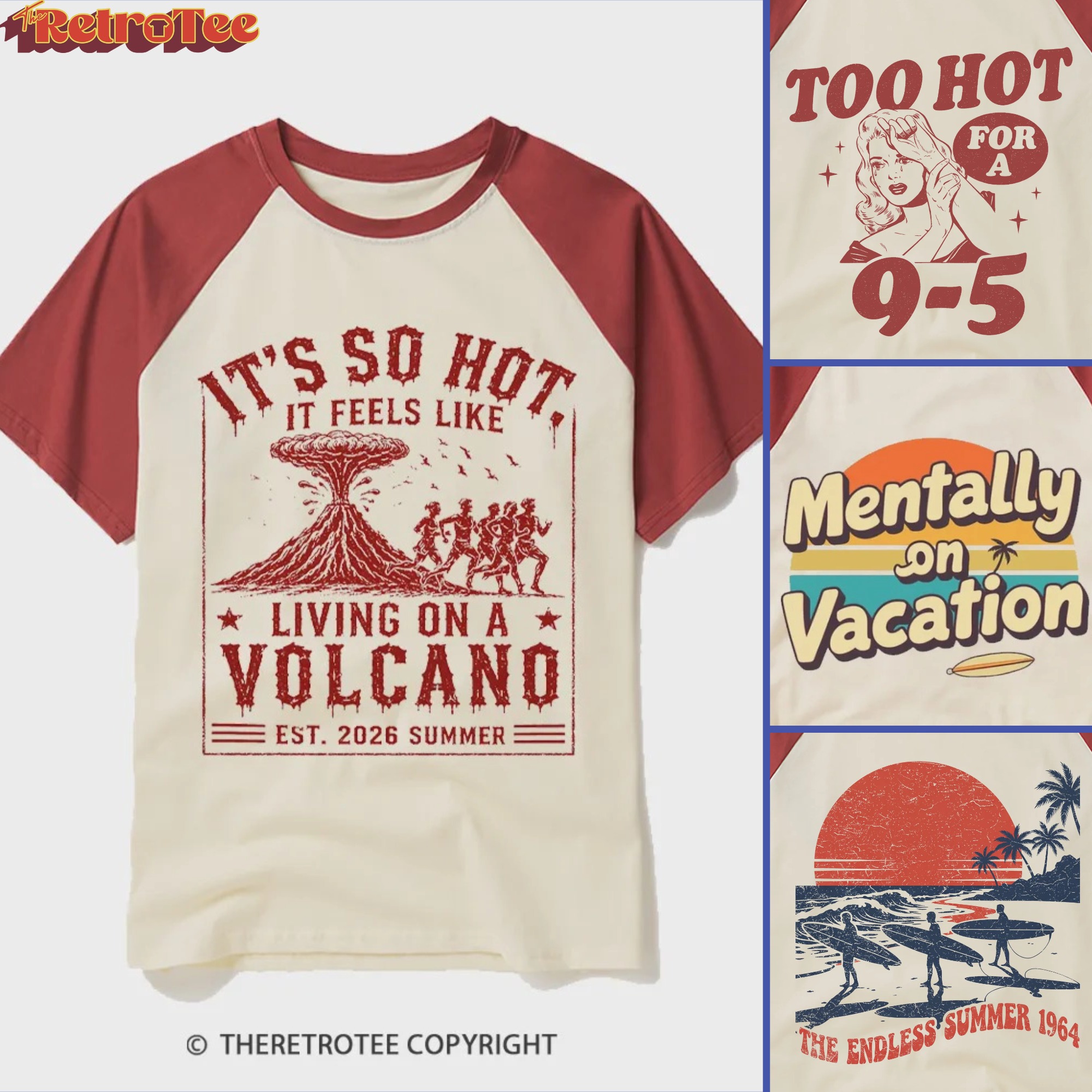 The RetroTee Facebook ad: Heatwave Holiday Collection @TheRetroTee