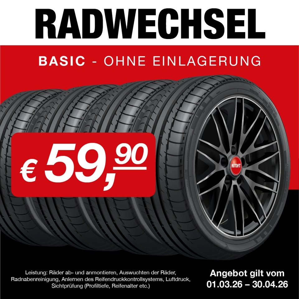 Autofit Wotschke GmbH Facebook ad: Die Radwechsel-Saison startet und wir haben das passende…