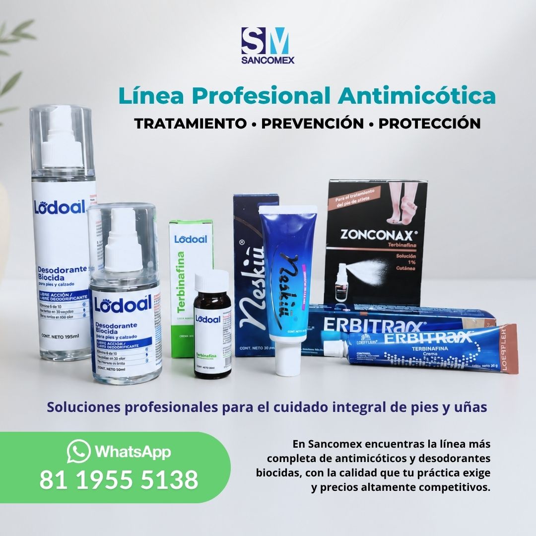 Sancomex Facebook ad: Línea Profesional Antimicótica