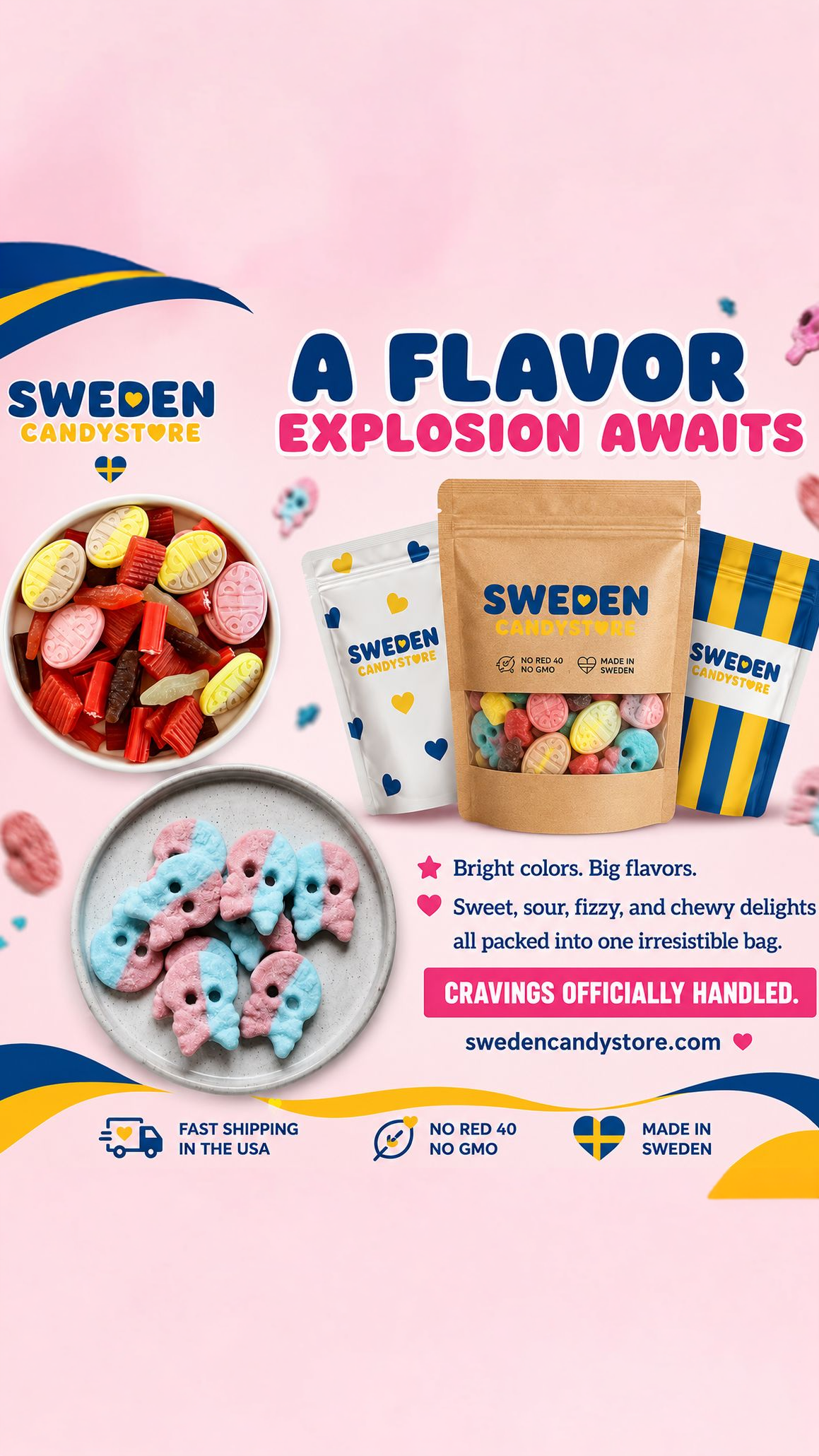 Sweden Candy Store Facebook ad: Sweden Candystore: Authentic Swedish Candy Directly From…