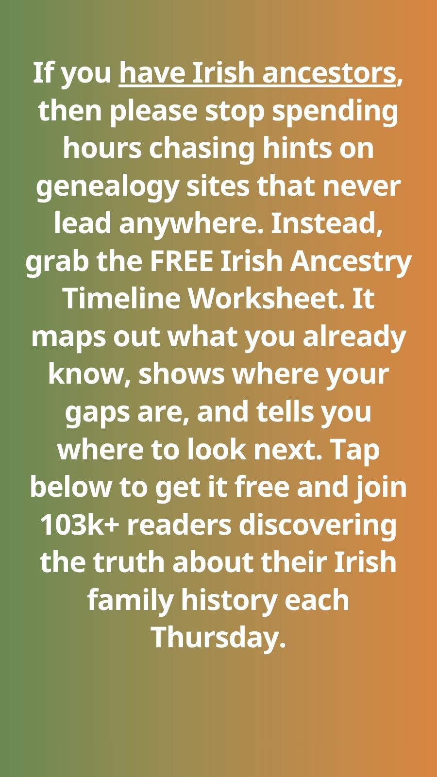 A Letter From Ireland Facebook ad from Jun 24, 2026