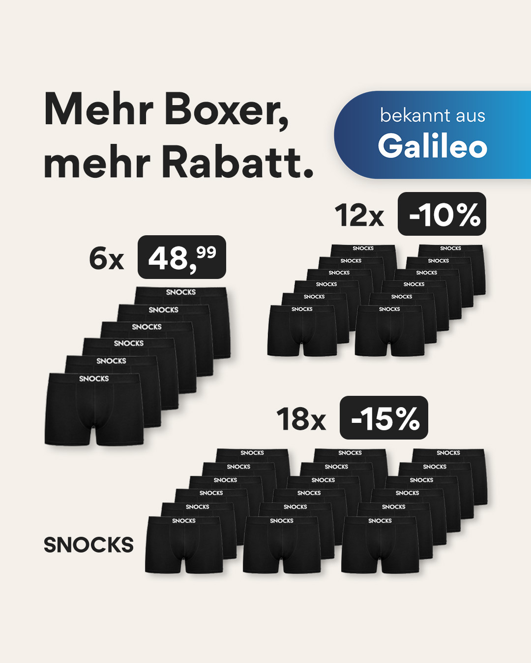 Snocks Facebook ad