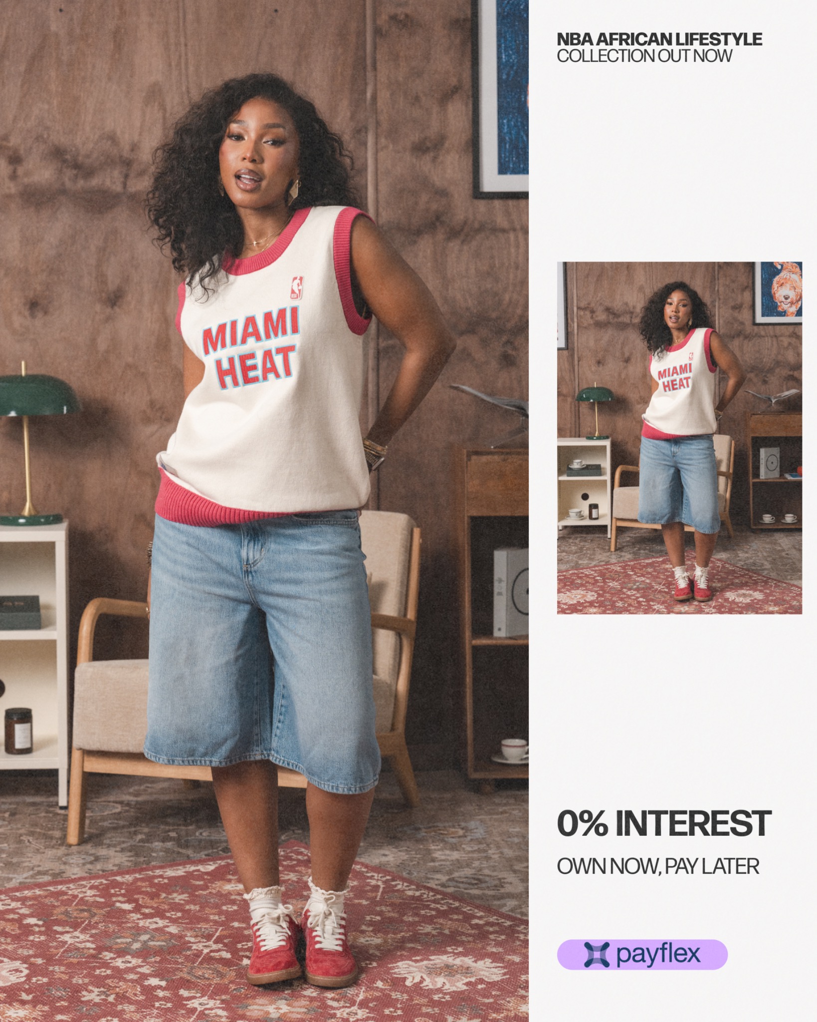 Old School ltd Facebook ad: NBA Africa Original Lifestyle Collection