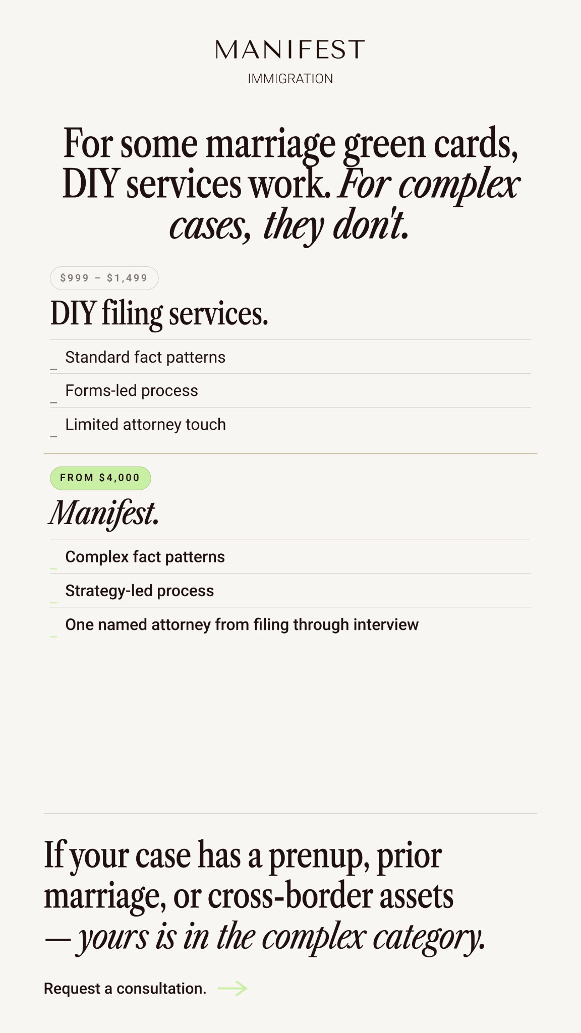 Manifest Law Facebook ad from Jun 23, 2026