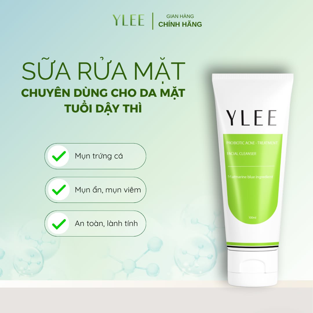 YLEE Probiotic - Sữa Rửa Mặt Sạch Mụn, Sáng Da, Ngừa Thâm Sẹo Facebook ad