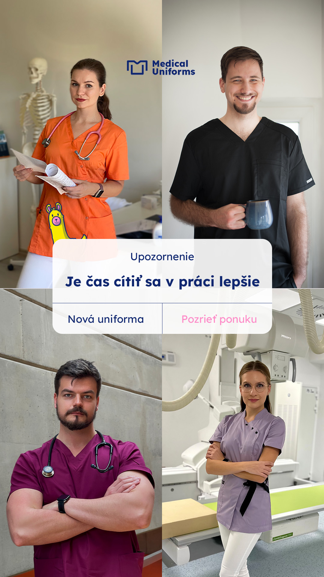 MEDICAL-UNIFORMS.sk Facebook ad